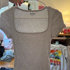 Old Navy Light Gray Women's Bodysuit